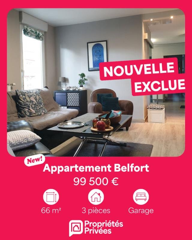 Appartement à vendre, 66m², Belfort