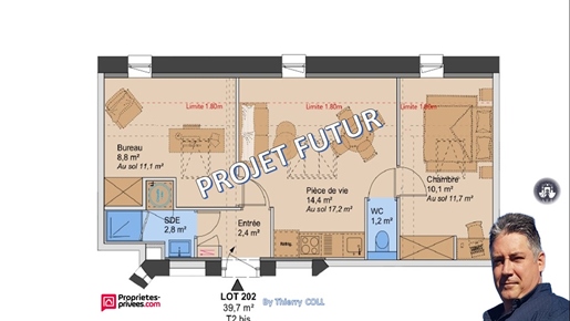 2 pièces 39 m² · à Lyon 3ème · 39 m² · 210 925 €