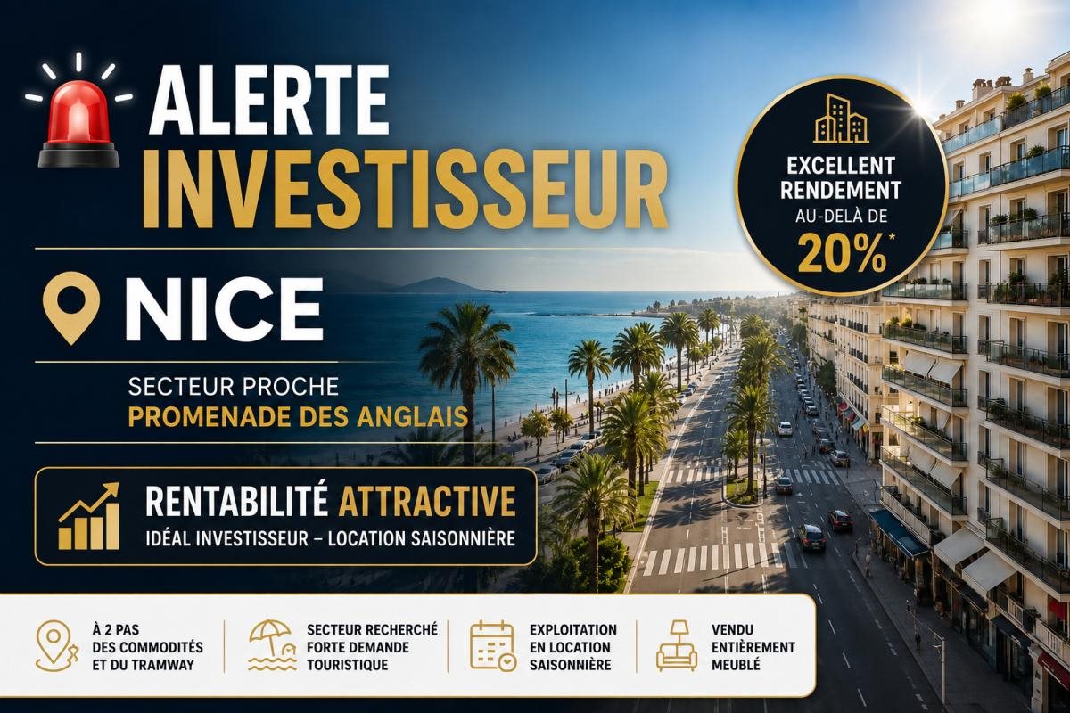 Appartement à vendre, 28m², Nice