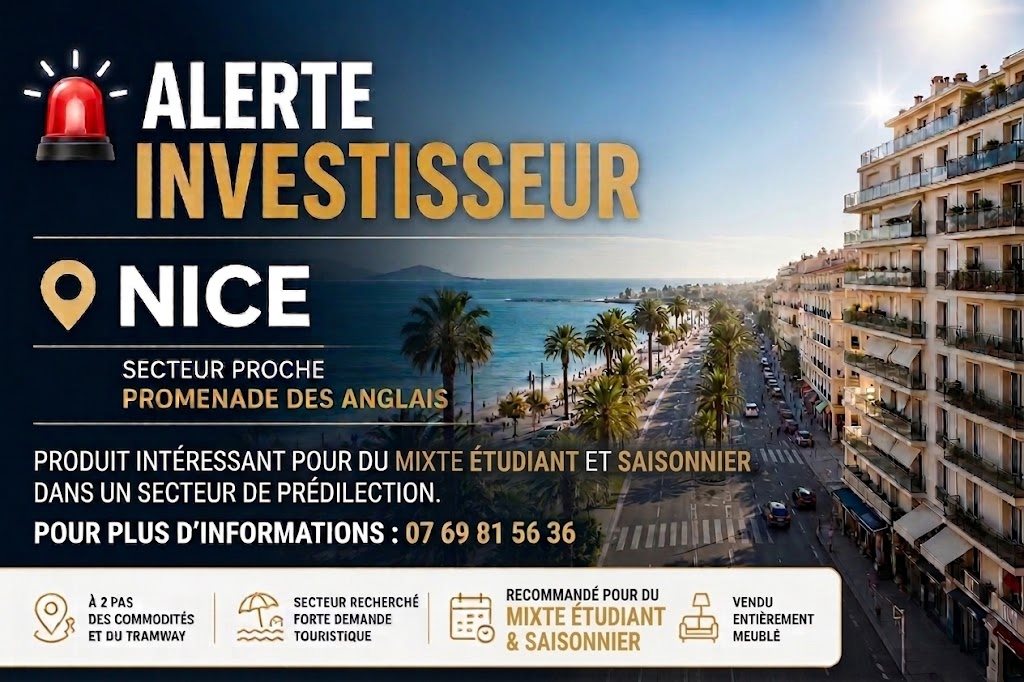 Appartement à vendre, 28m², Nice