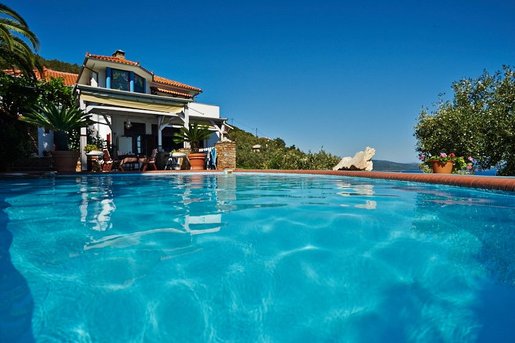 Unieke villa met zwembad en zeezicht in Kastri, Pilion