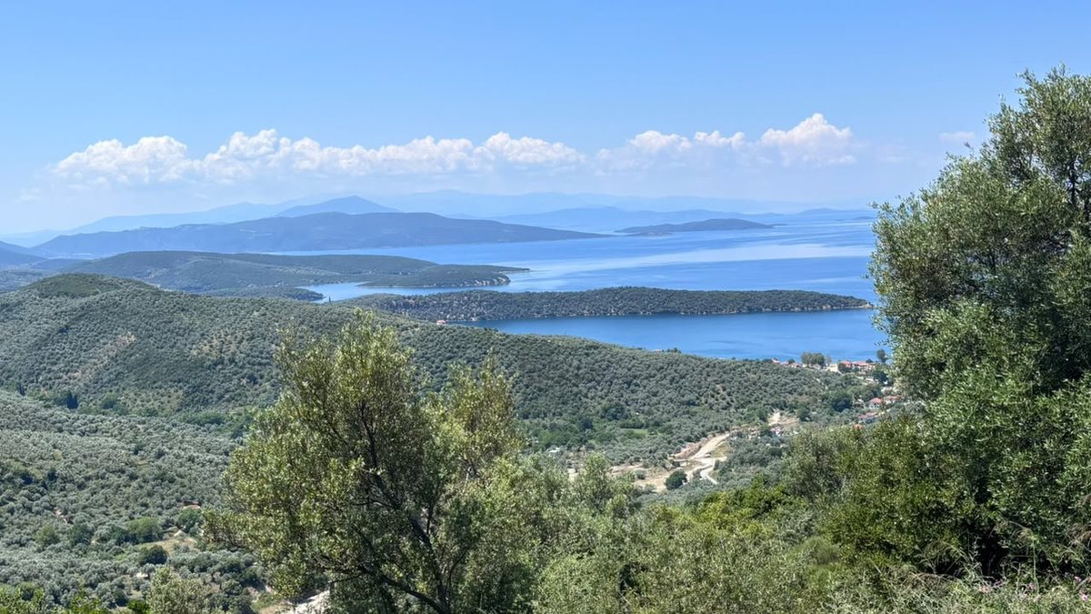 Terrain constructible de 4 654 m² avec vue panoramique sur la baie de Pagasétique entre Lafkos et Milina, Pelion