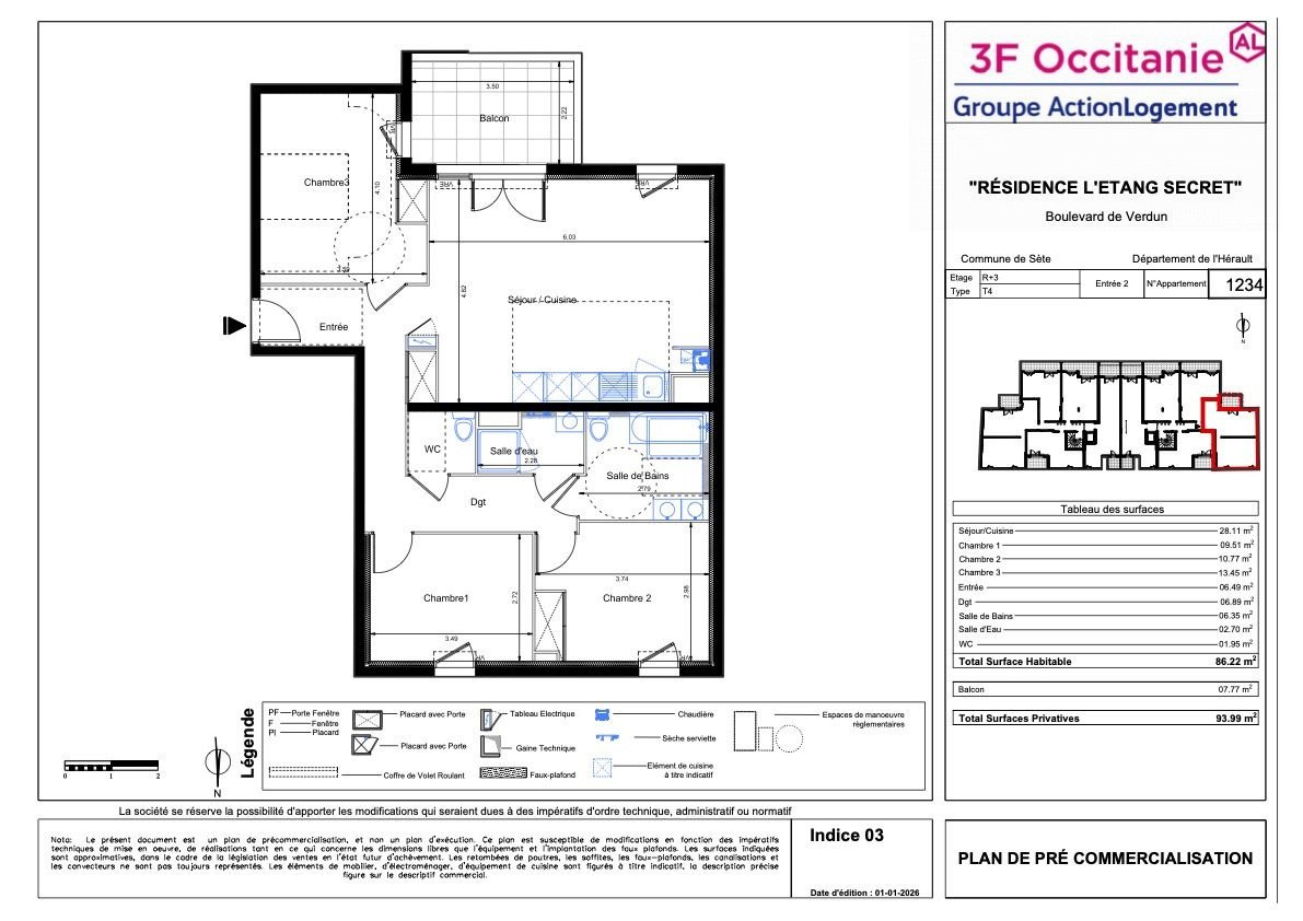 Appartement – Sète, Mas Ostréicoles, Hérault - Vue 3