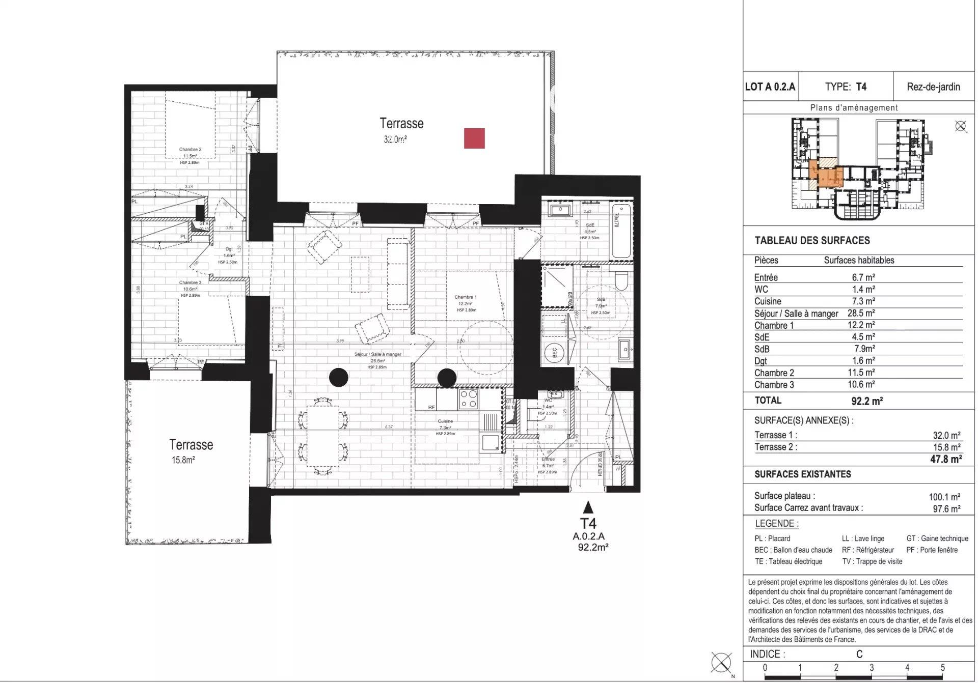 Appartement à vendre, 92m², Saint-Germain-en-Laye