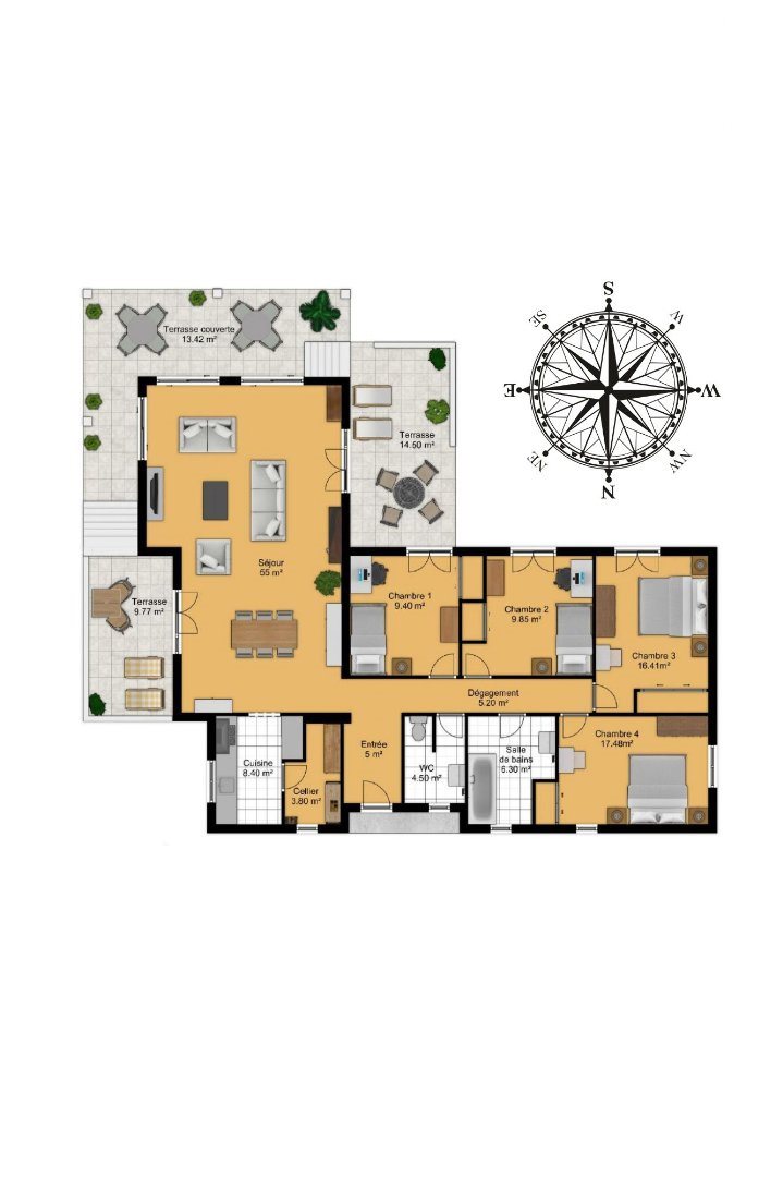 Maison à vendre, 155m², Montouliers