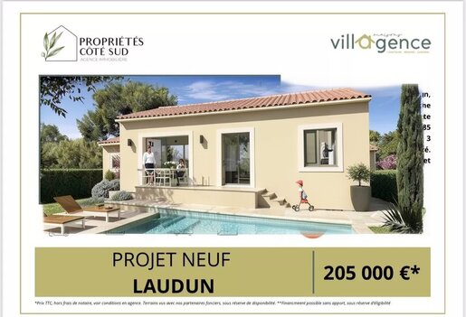 Maison 4 pièces 85 m² · à Laudun-l'Ardoise · 85 m² · 205 000 €