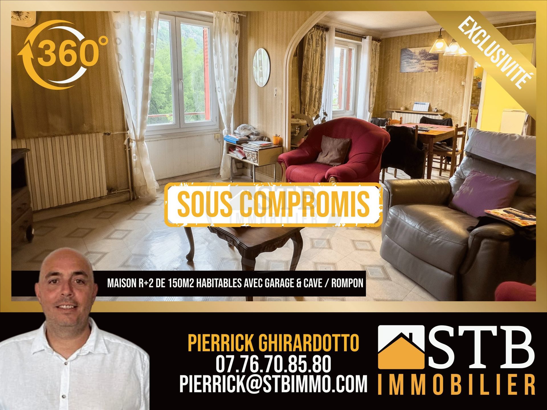 Maison à vendre, 165m², Rompon