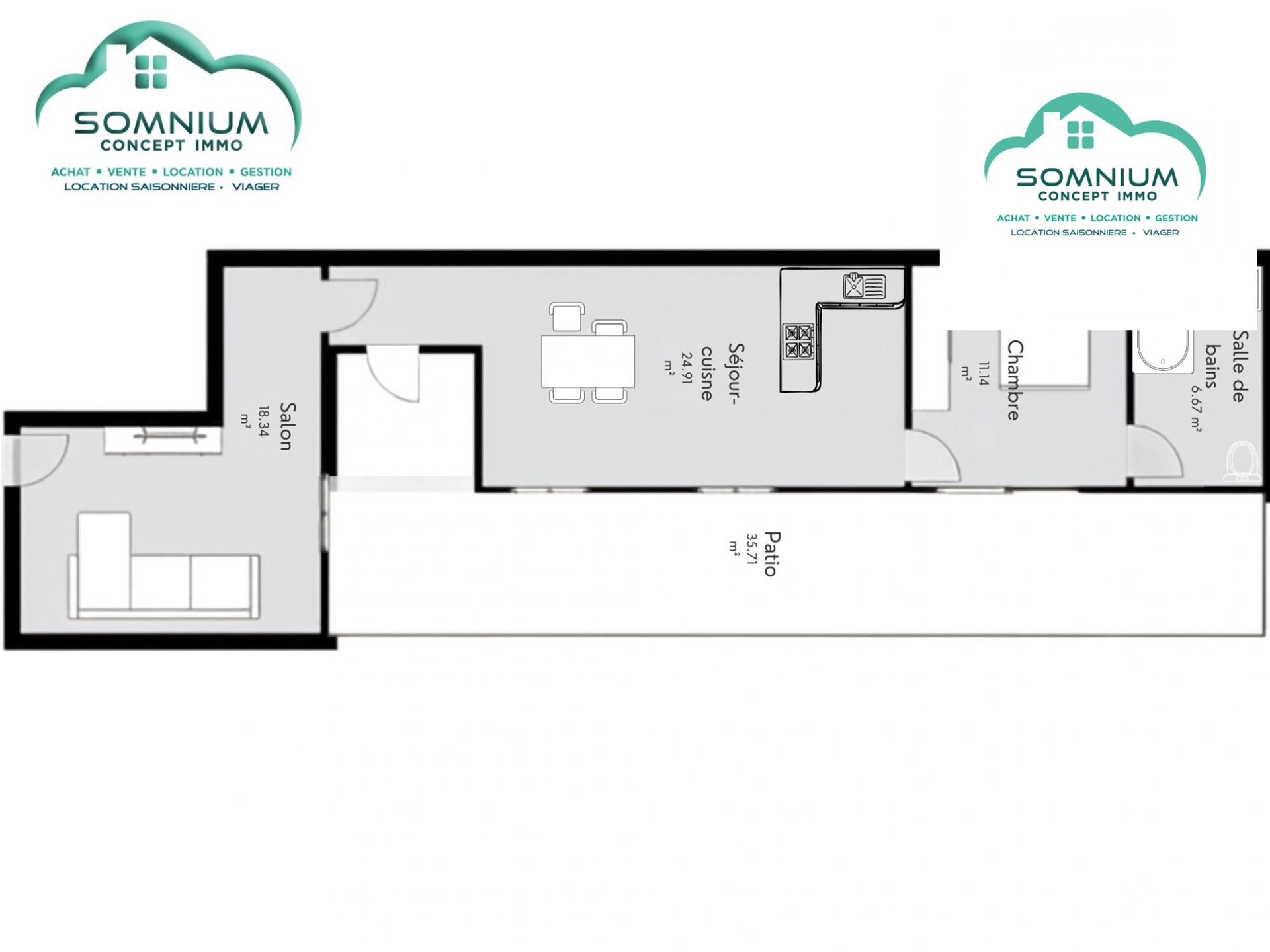 Appartement à vendre, 61m², Fleurance