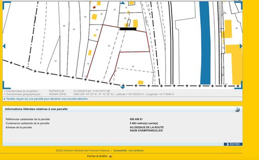 Terrain, terrain 5863 m² — Champigneulles (Meurthe-et-Moselle) · 213 000 €