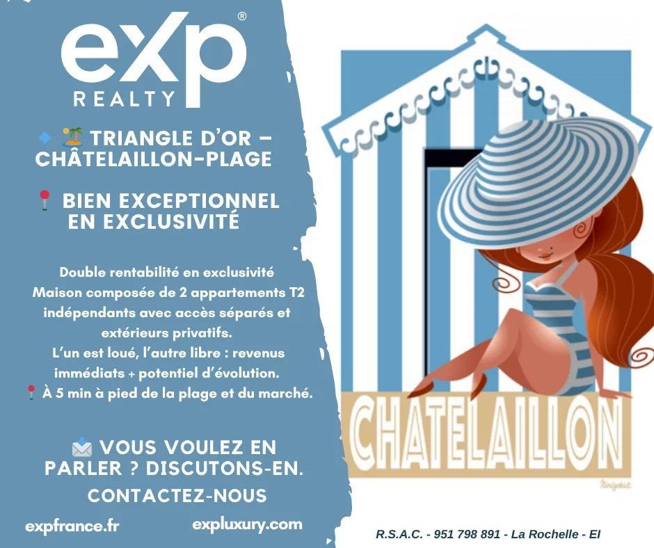 Maison à vendre, 80m², Châtelaillon-Plage