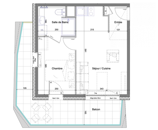 Appartement 2 pièces 34 m² · à Thonon-les-Bains · 34 m² · 201 000 €