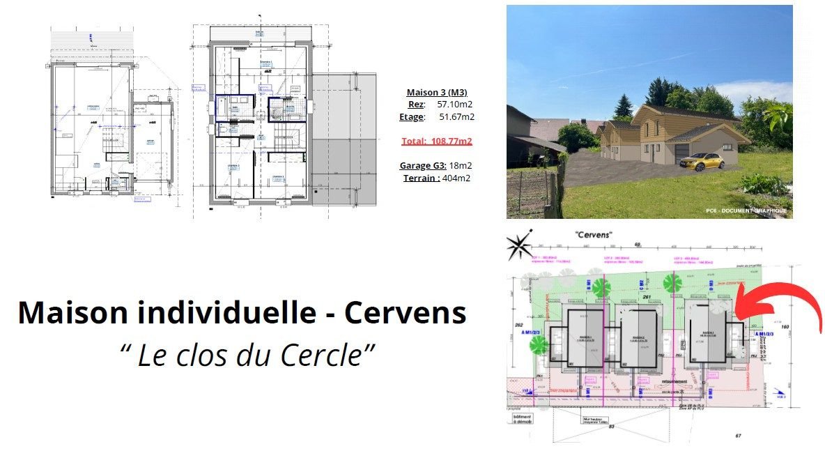 Maison à vendre, 109m², Cervens