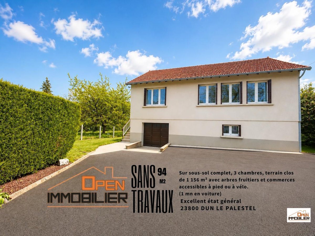 Maison à vendre, 94m², Dun-le-Palestel
