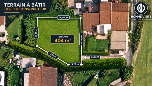 Terrain 404 m² · à Valencin · 155 000 €