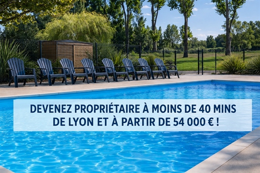 Votre résidence secondaire dans la Dombes à partir de 54 000 €, à moins de 40 minutes de Lyon. · à Ambérieux-en-Dombes · 54 0