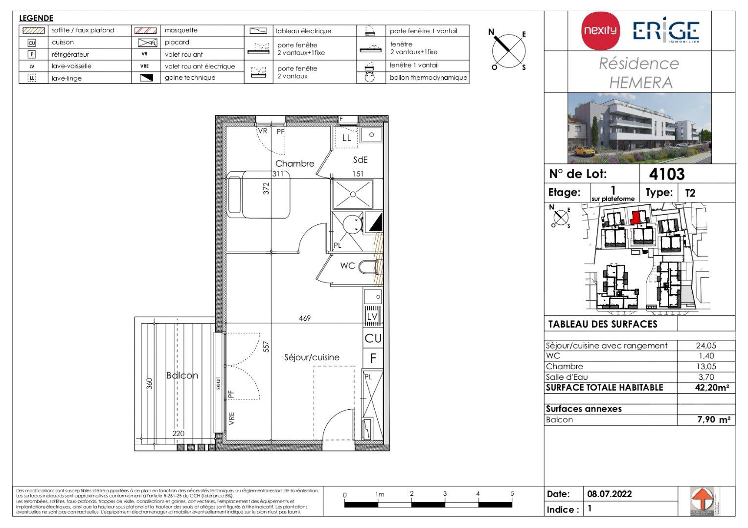 Appartement à vendre, 42m², Agde (Cap d'Agde)