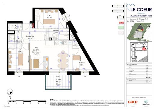 Appartement 3 pièces 67 m² · à Bellentre · 67 m² · 520 000 €