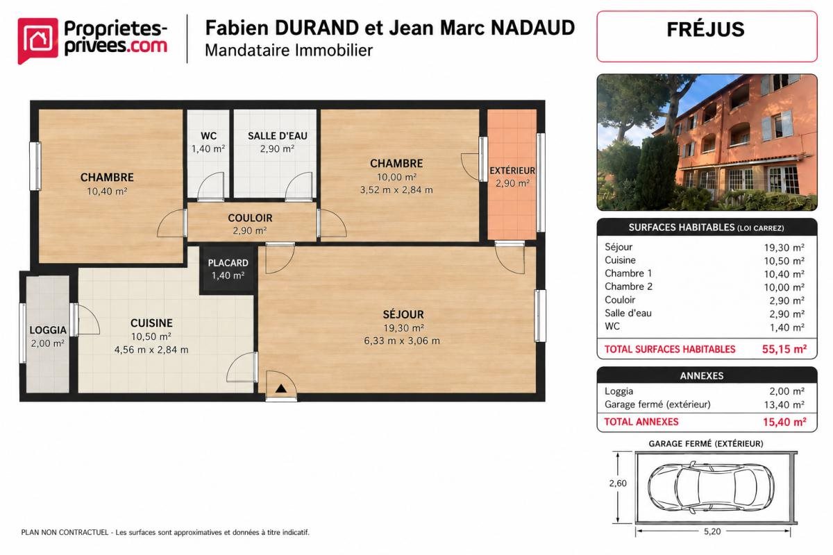 Appartement à vendre, 55m², Fréjus