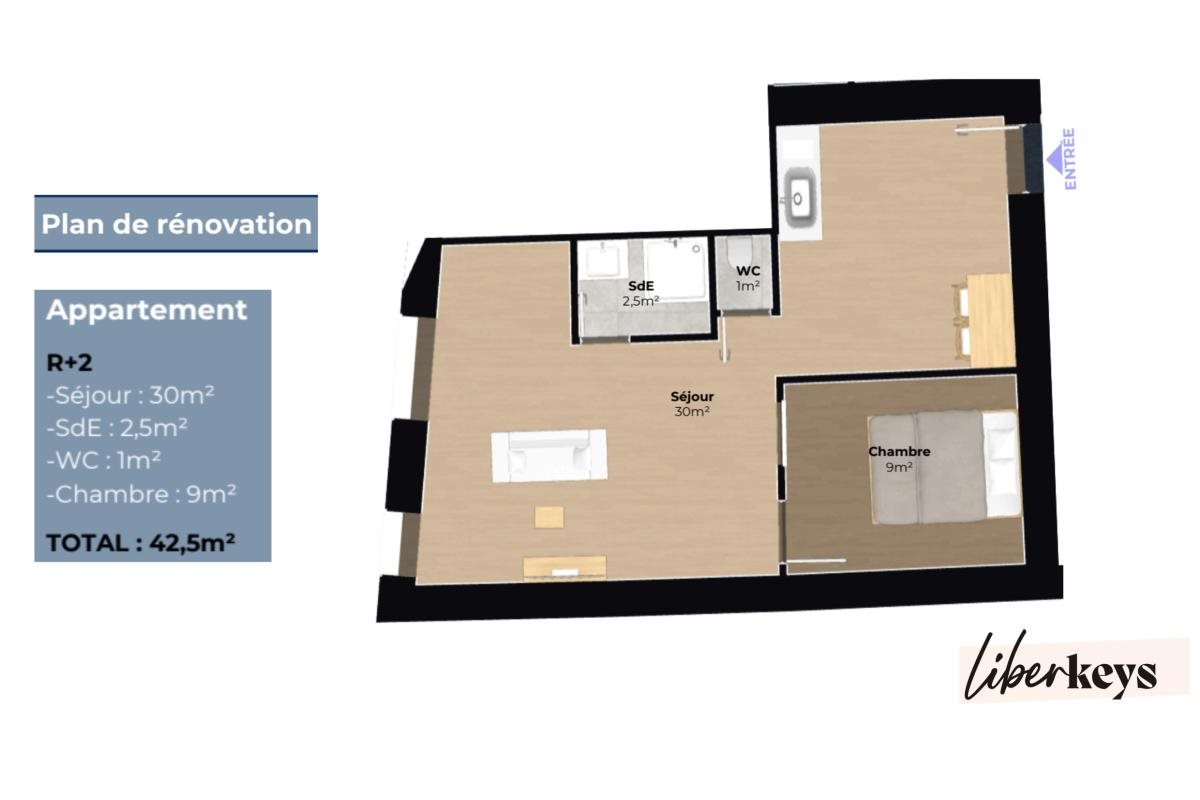 Appartement à vendre, 42m², Saint-Chamond