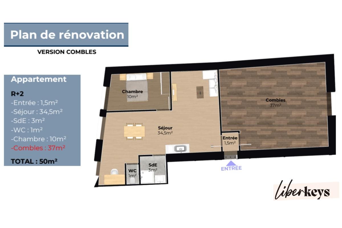 Appartement à vendre, 50m², Saint-Chamond