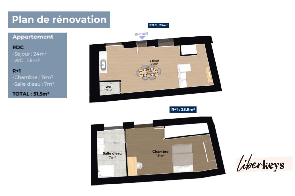 Appartement à vendre, 51m², Saint-Chamond