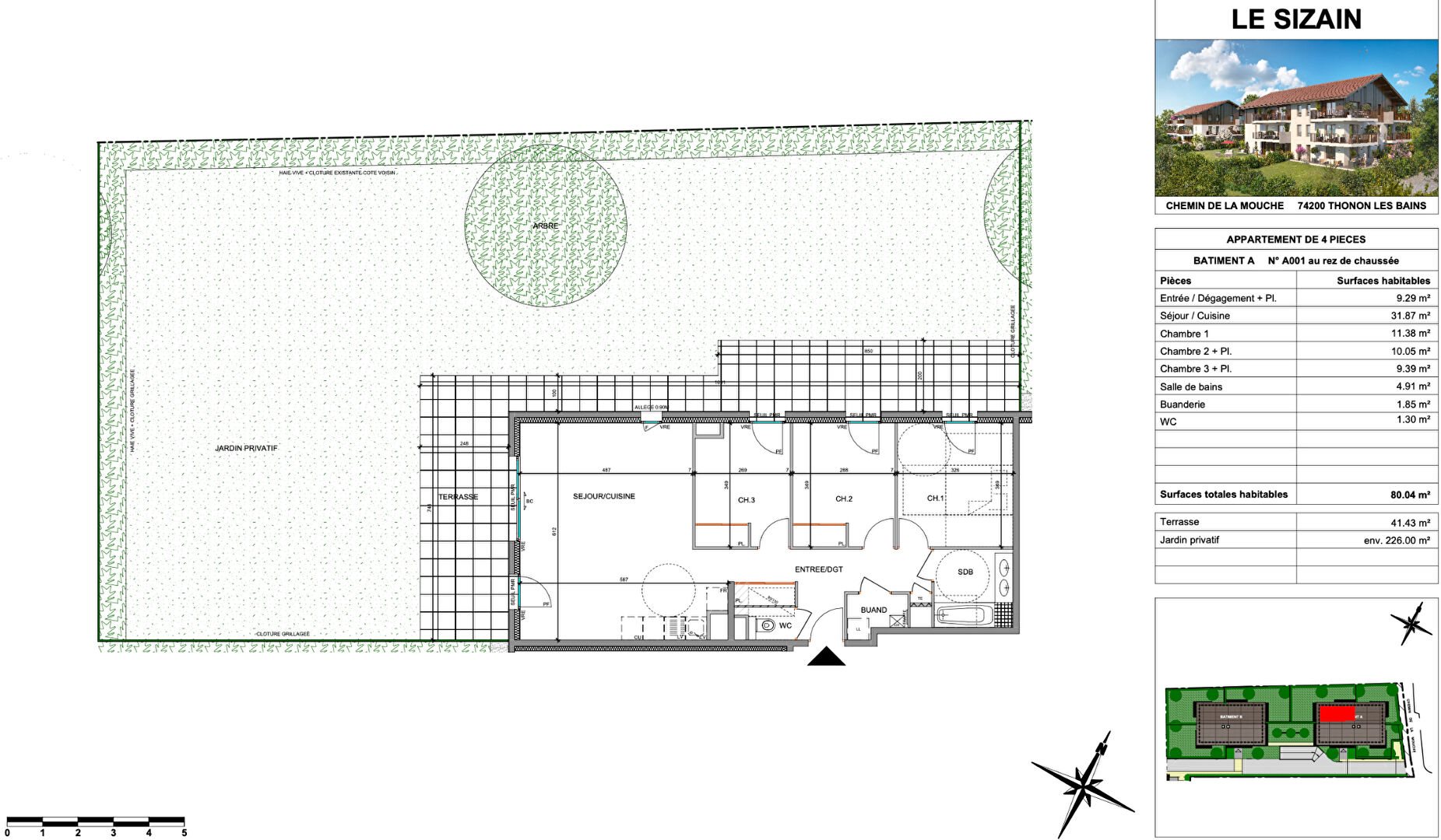 Appartement à vendre, 80m², Thonon-les-Bains