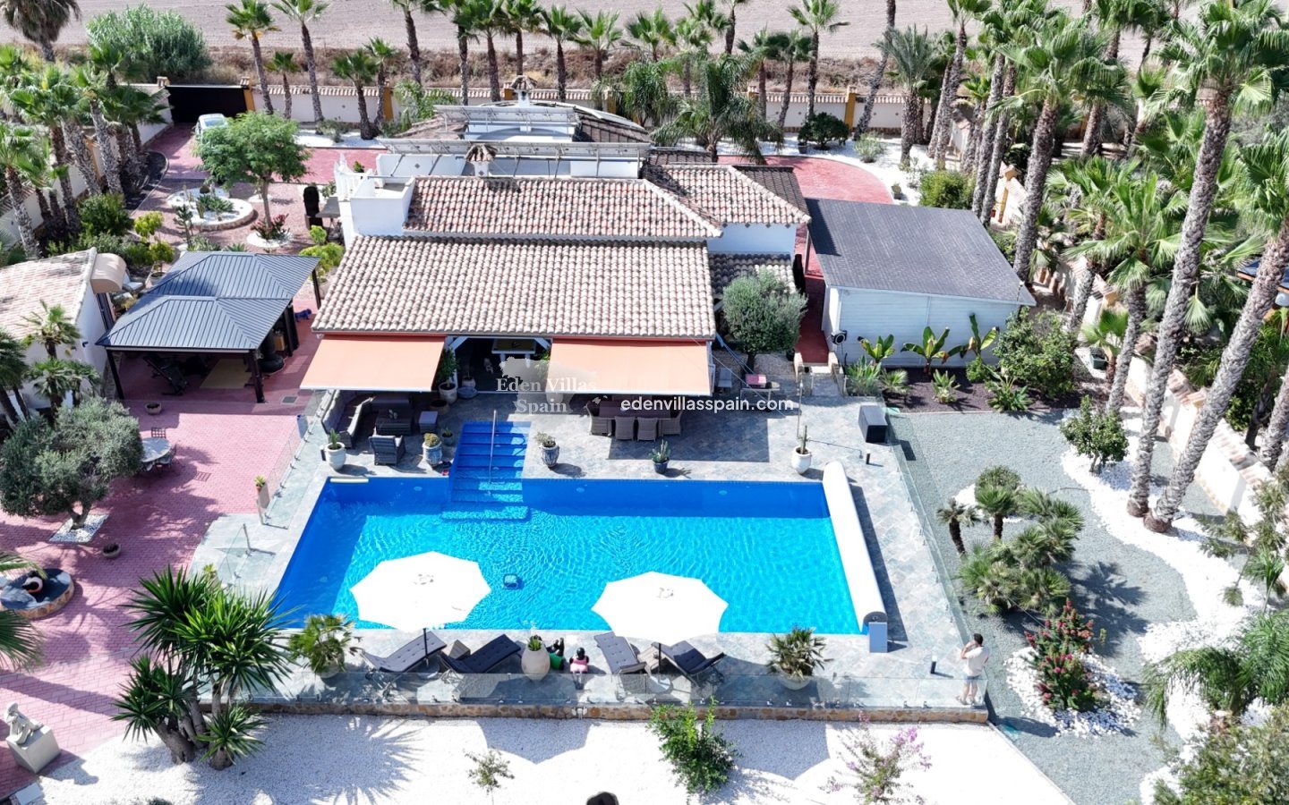 Luxusvilla Mit Grossem Pool, Gästehaus Und Riesiger Verglaster Terrasse, Nur 5 Fahrminuten Von Catral Entfernt