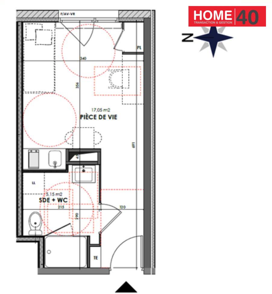 Appartement à vendre, 22m², Champcevinel