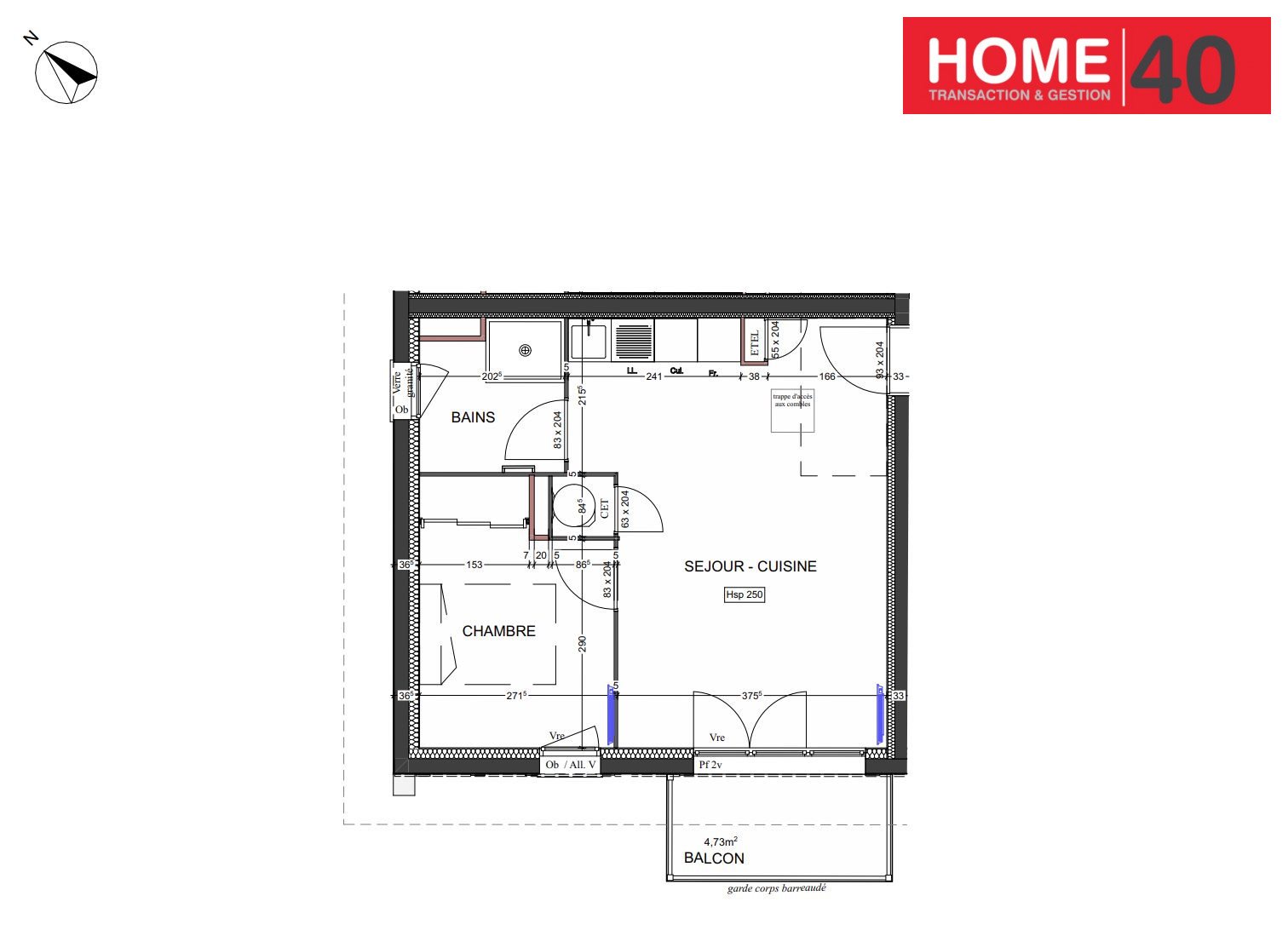 Appartement à vendre, 39m², Sanguinet