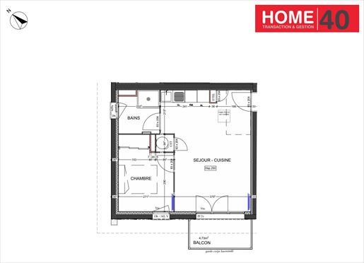 Appartement 2 pièces 39 m² · à Sanguinet · 39 m² · 166 000 €