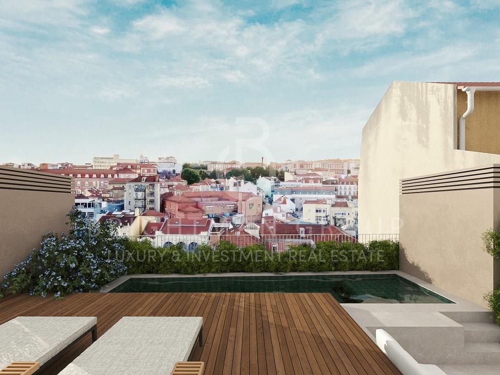 Grundstück mit genehmigtem Bau- und Wohnprojekt, Graça, Lissabon