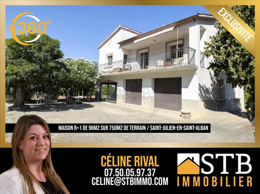 Maison 5 pièces 98 m² · à Saint-Julien-en-Saint-Alban · 98 m² · 269 000 €