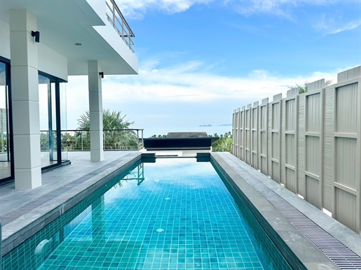 Villa con piscina e vista mare in vendita – Bang Por, Koh Samui