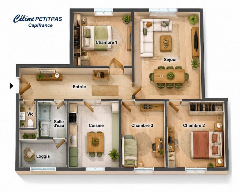 Appartement à vendre, 68m², Rennes