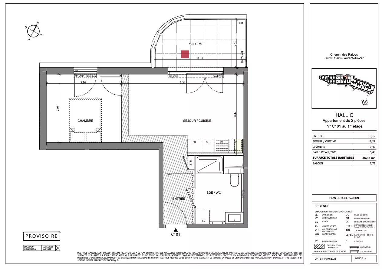 Appartement à vendre, 36m², Saint-Laurent-du-Var