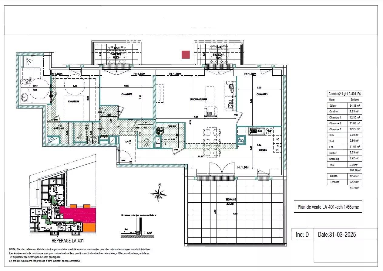 Appartement à vendre, 109m², Deauville