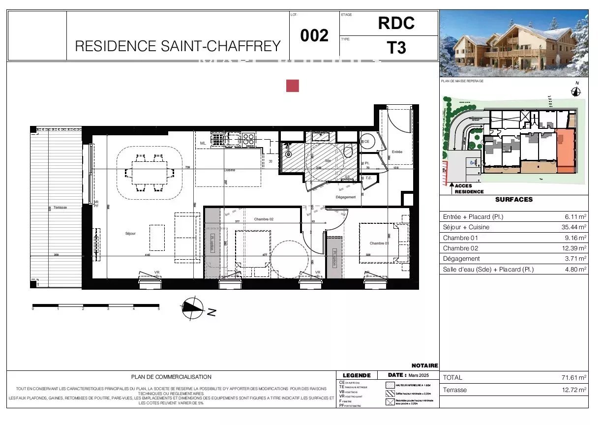 Appartement à vendre, 71m², La Salle-les-Alpes
