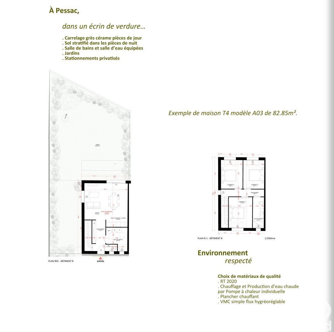 Maison à vendre, 83m², Pessac