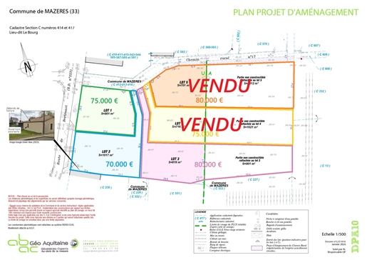 Terrain 801 m² · à Mazères · 801 m² · 75 000 €