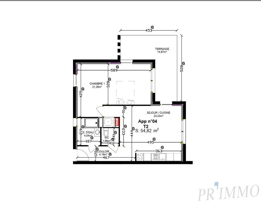 Appartement à vendre, 55m², Saint-Raphaël