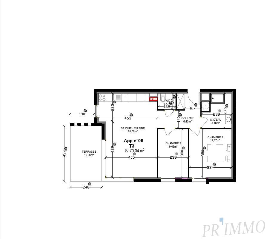 Appartement à vendre, 70m², Saint-Raphaël