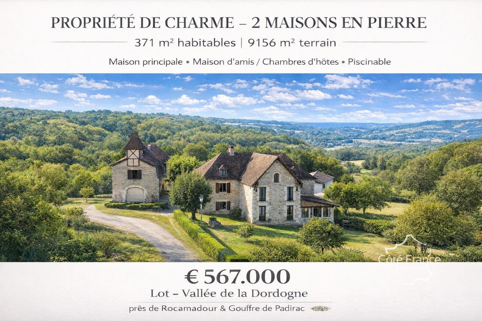 Maison à vendre, 371m², Miers