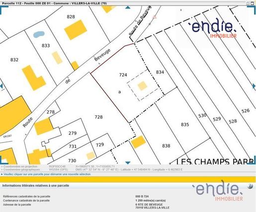 Terrain 1299 m² · à Villers-la-Ville · 56 200 €