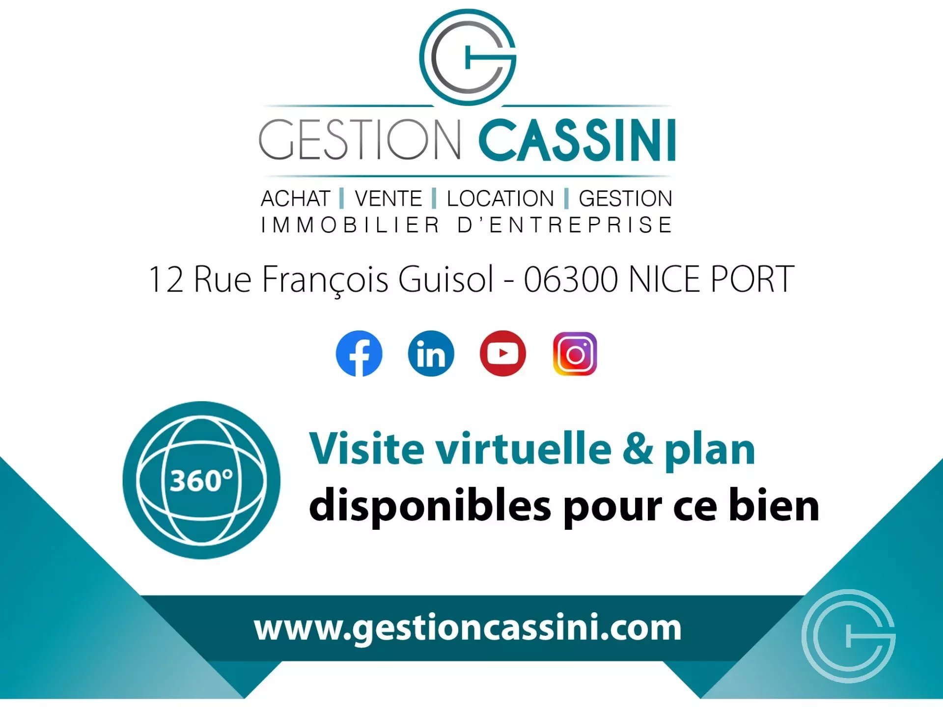 Appartement à louer, 53m², Nice