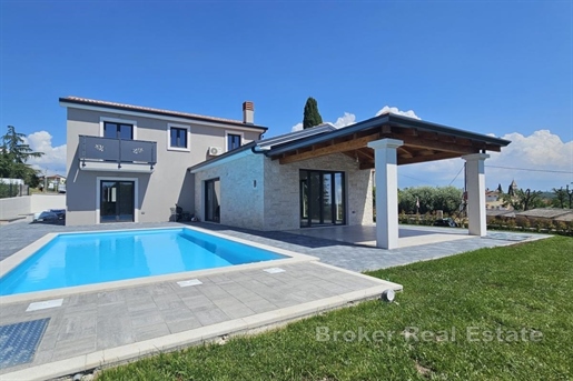 Modern villa with swimming pool and panoramic sea view