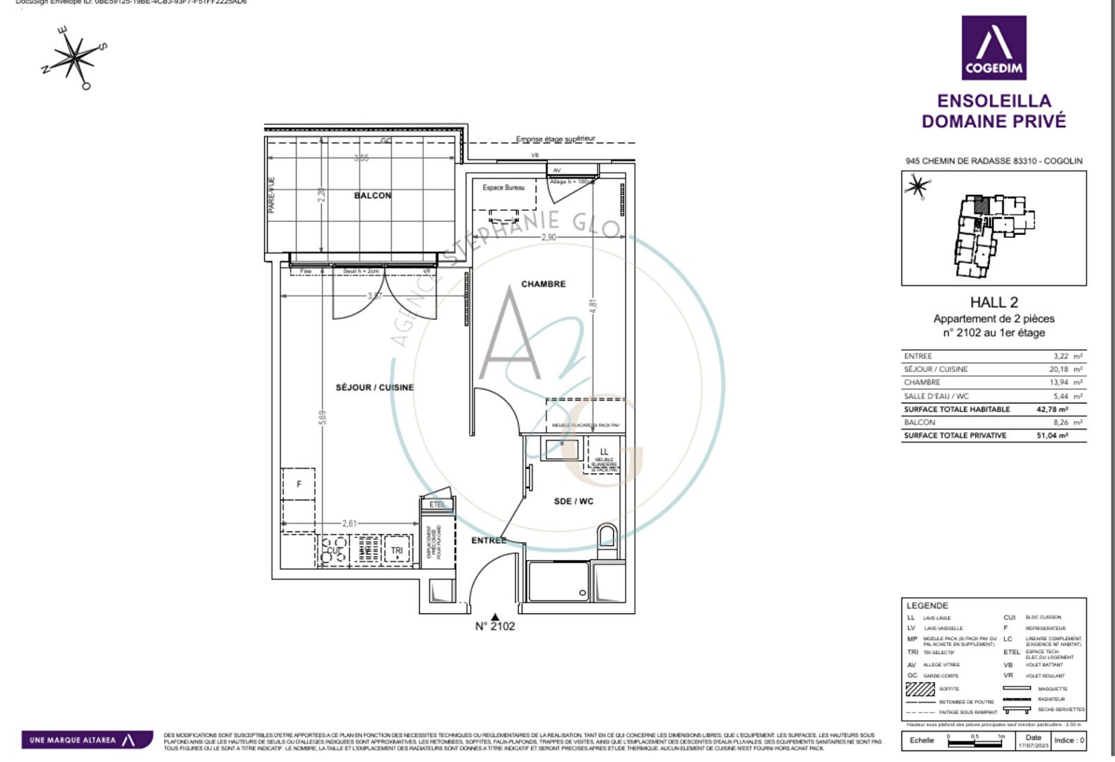 Appartement à louer, 43m², Cogolin