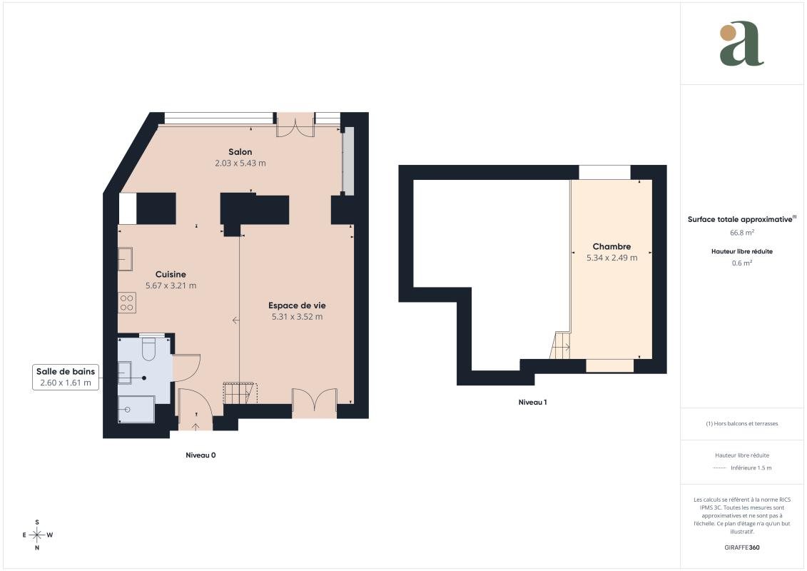 Appartement à vendre, 67m², Nice