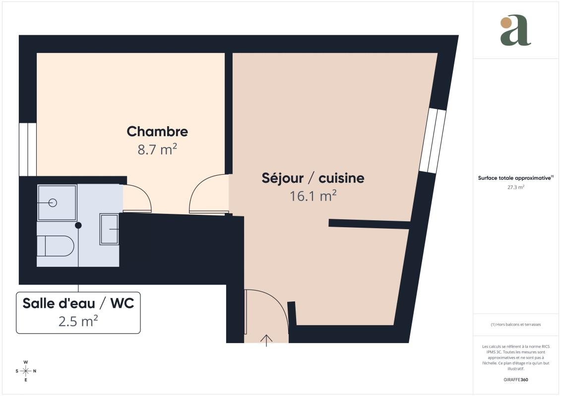 Appartement à vendre, 28m², Bagnolet