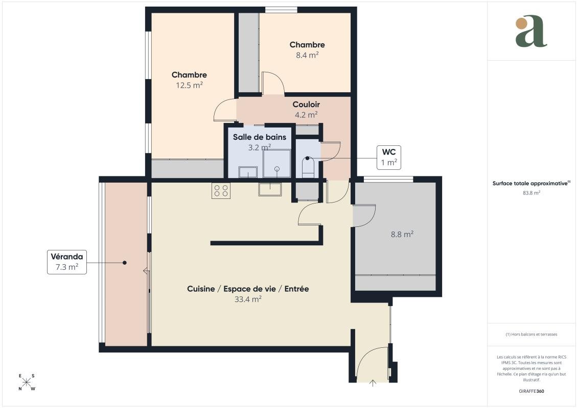 Appartement à vendre, 76m², Argenteuil