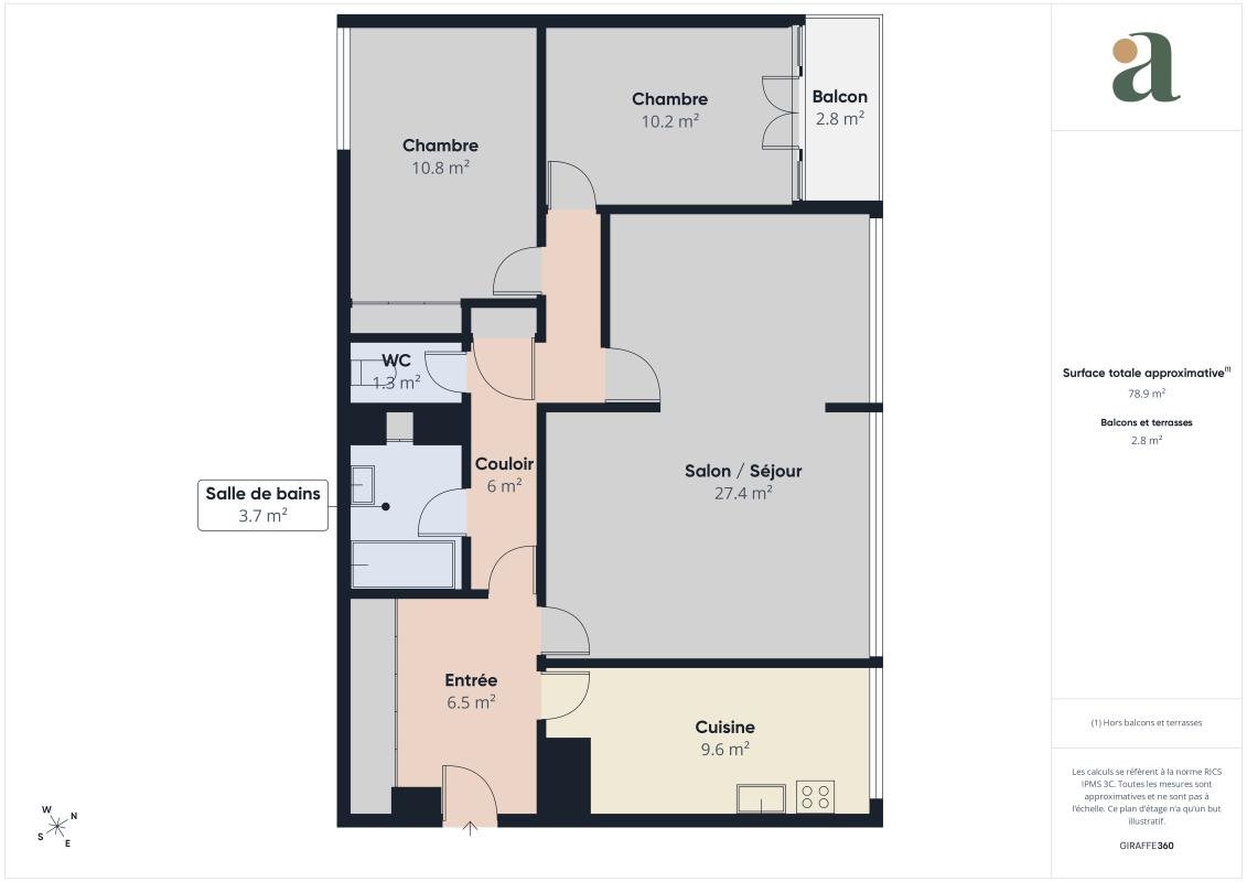 Appartement à vendre, 79m², Le Plessis-Bouchard